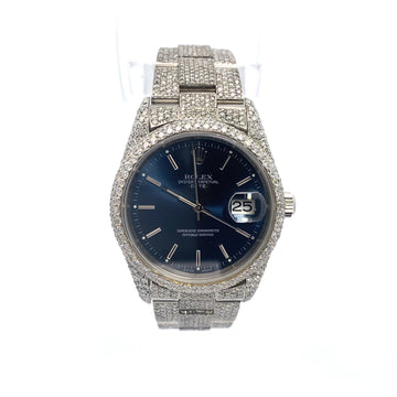 34 MM Date Stainless Steel Oyster Band
