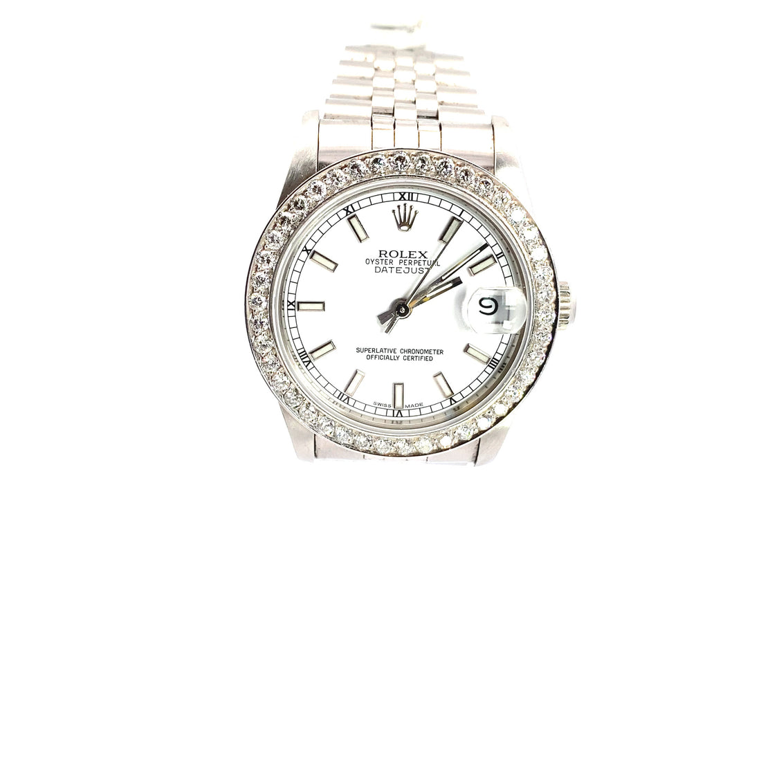 34mm Datejust Stainless Steel Diamond Bezel