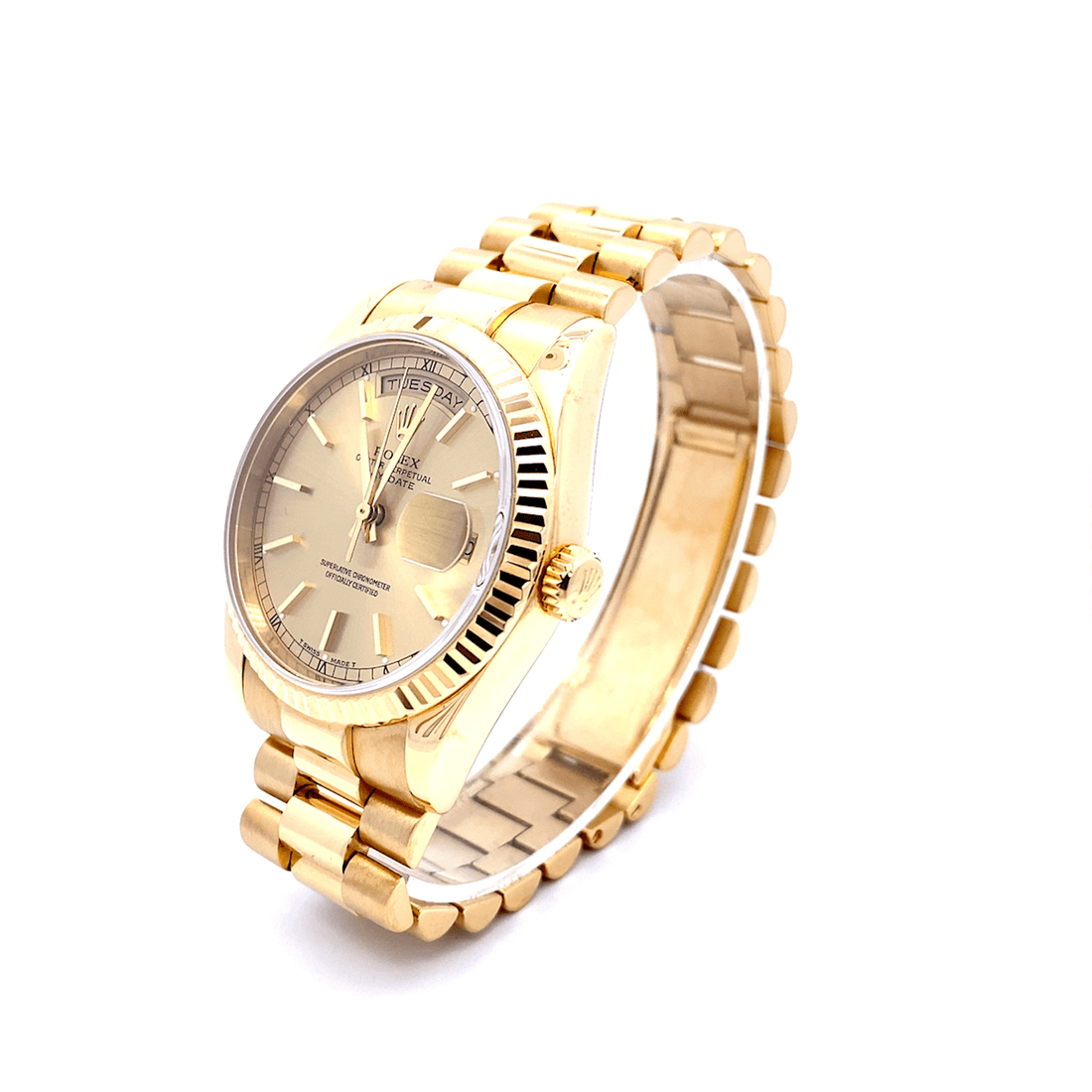 36 mm Day Date Presidential – Champagne Index Dial – Presidential Band