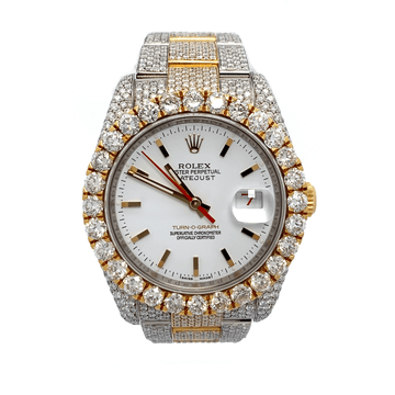 36 mm Datejust – Turn-o-graph – 2 Tone Yellow – Fully Iced
