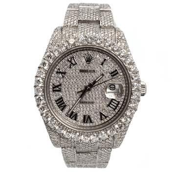 41 mm Datejust – Pave Roman Dial – Fully Iced – B&P