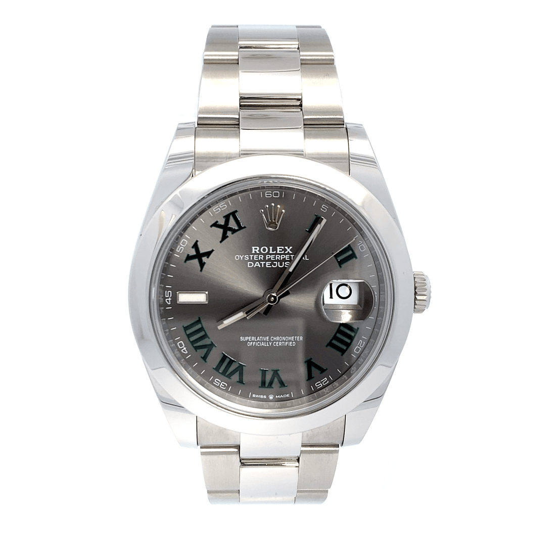 41 mm Datejust – Wimbeldon Dial – Oyster band – B&P