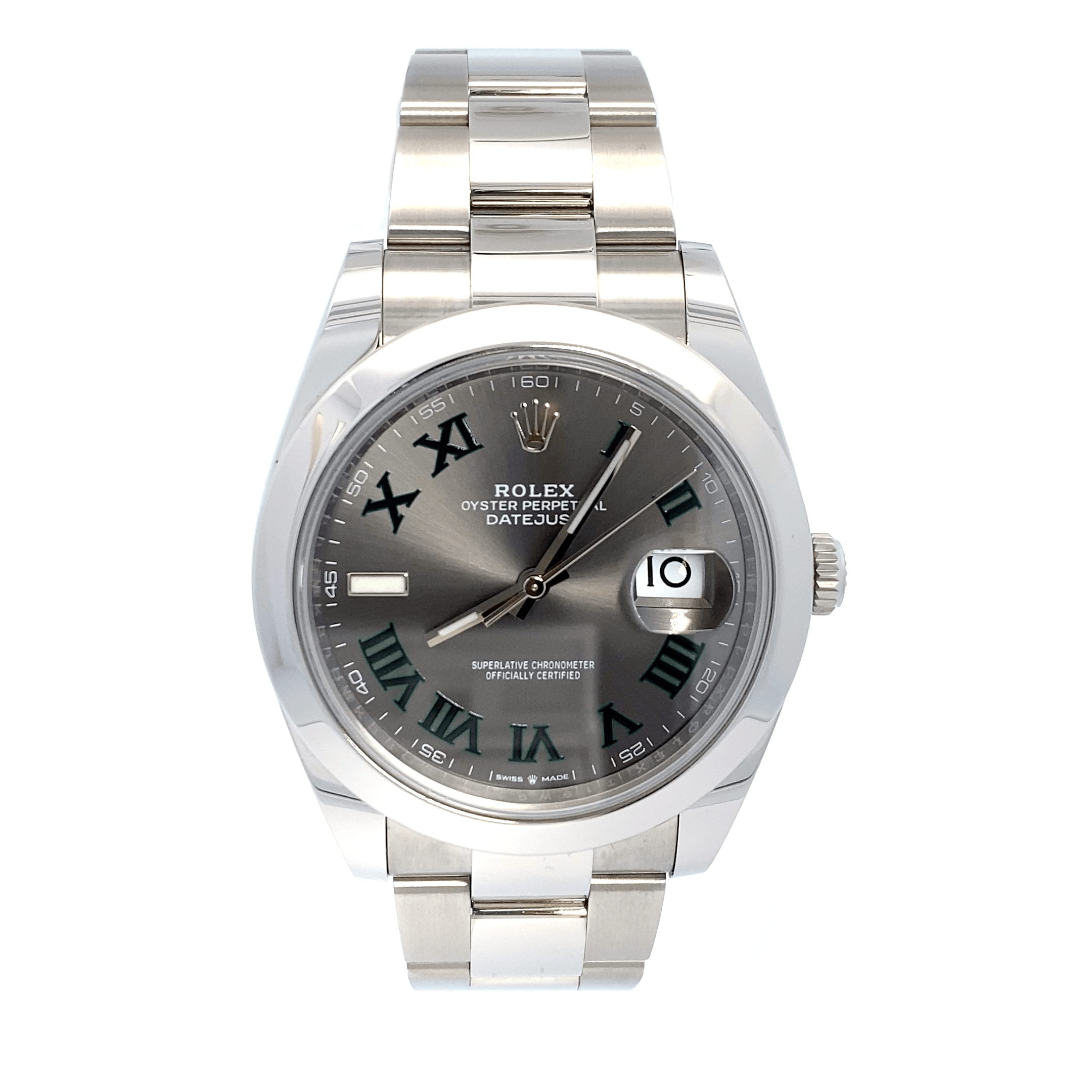 41 mm Datejust – Wimbeldon Dial – Oyster band – B&P