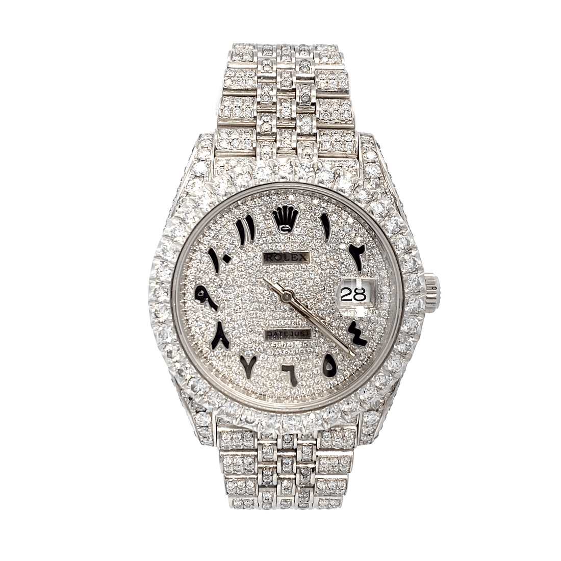 41 mm Datejust – Pave Arabic Dial – Fully Iced