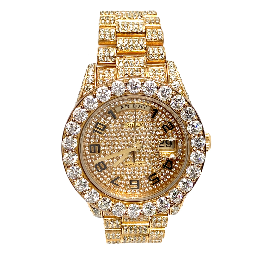 41 mm Presidential Day Date – 18K Yellow Gold – Numeric Diamond Dial