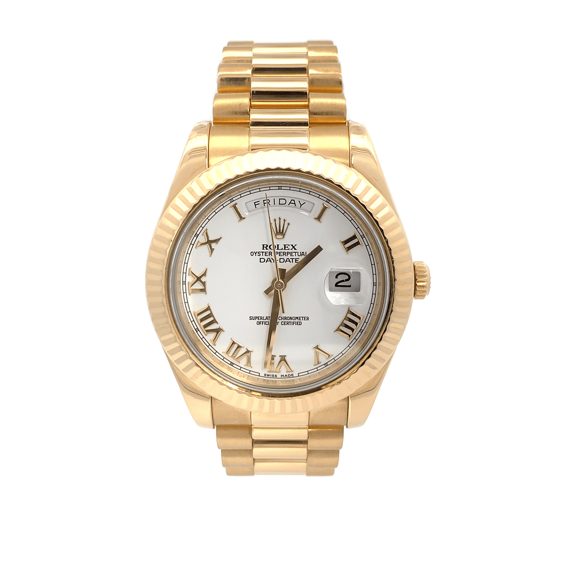 40 mm Presidential Day Date – 18K Rose Gold – White Index Dial – Presidential Band