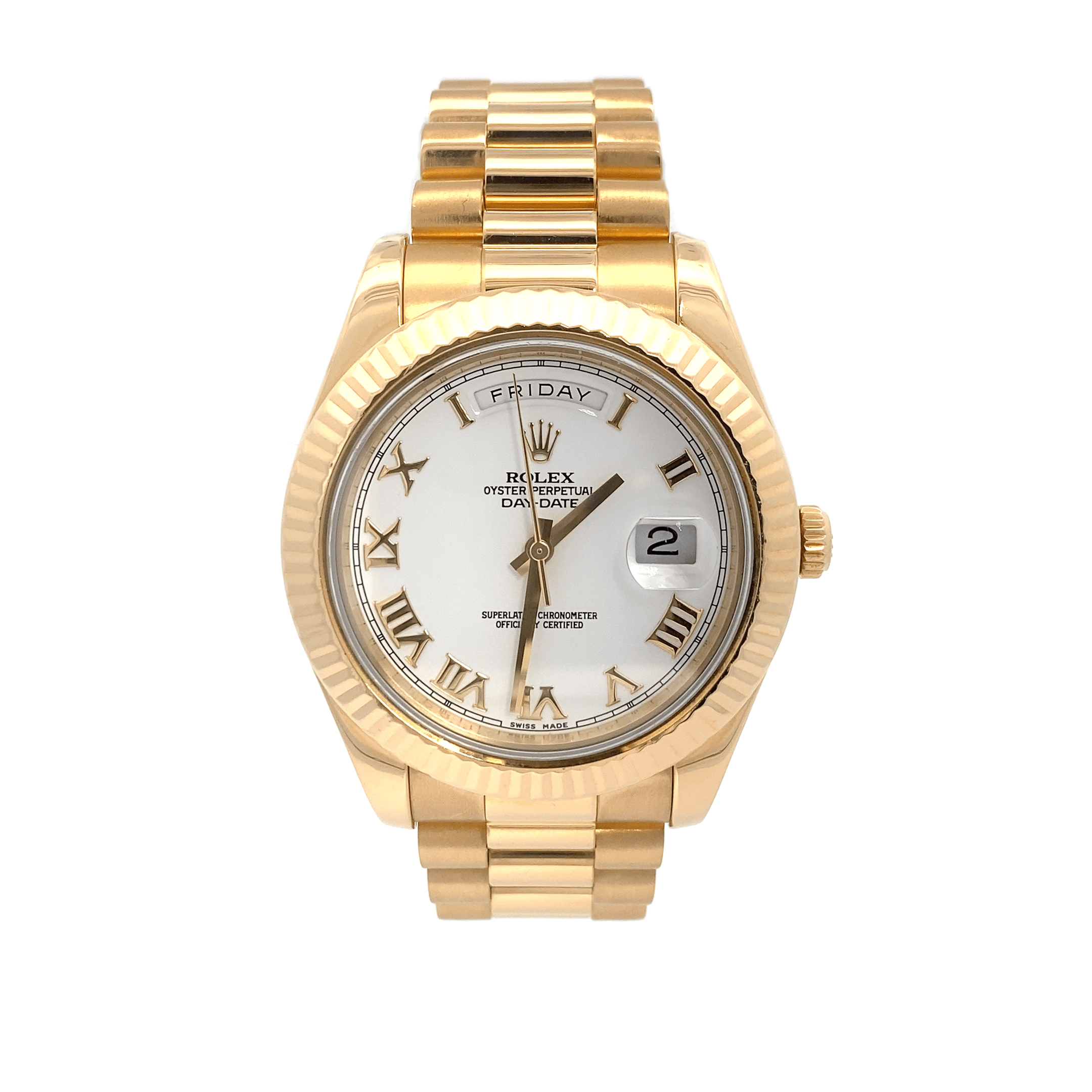 40 mm Presidential Day Date – 18K Rose Gold – White Index Dial – Presidential Band