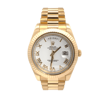 40 mm Presidential Day Date – 18K Rose Gold – White Index Dial – Presidential Band