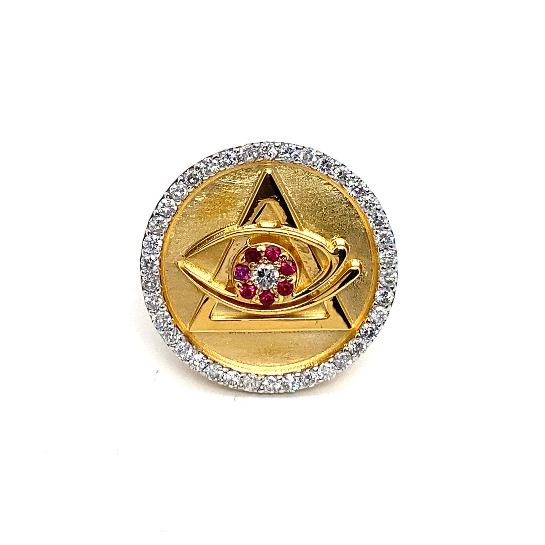 10K – Illuminati Style Diamond Ring Size 12.5