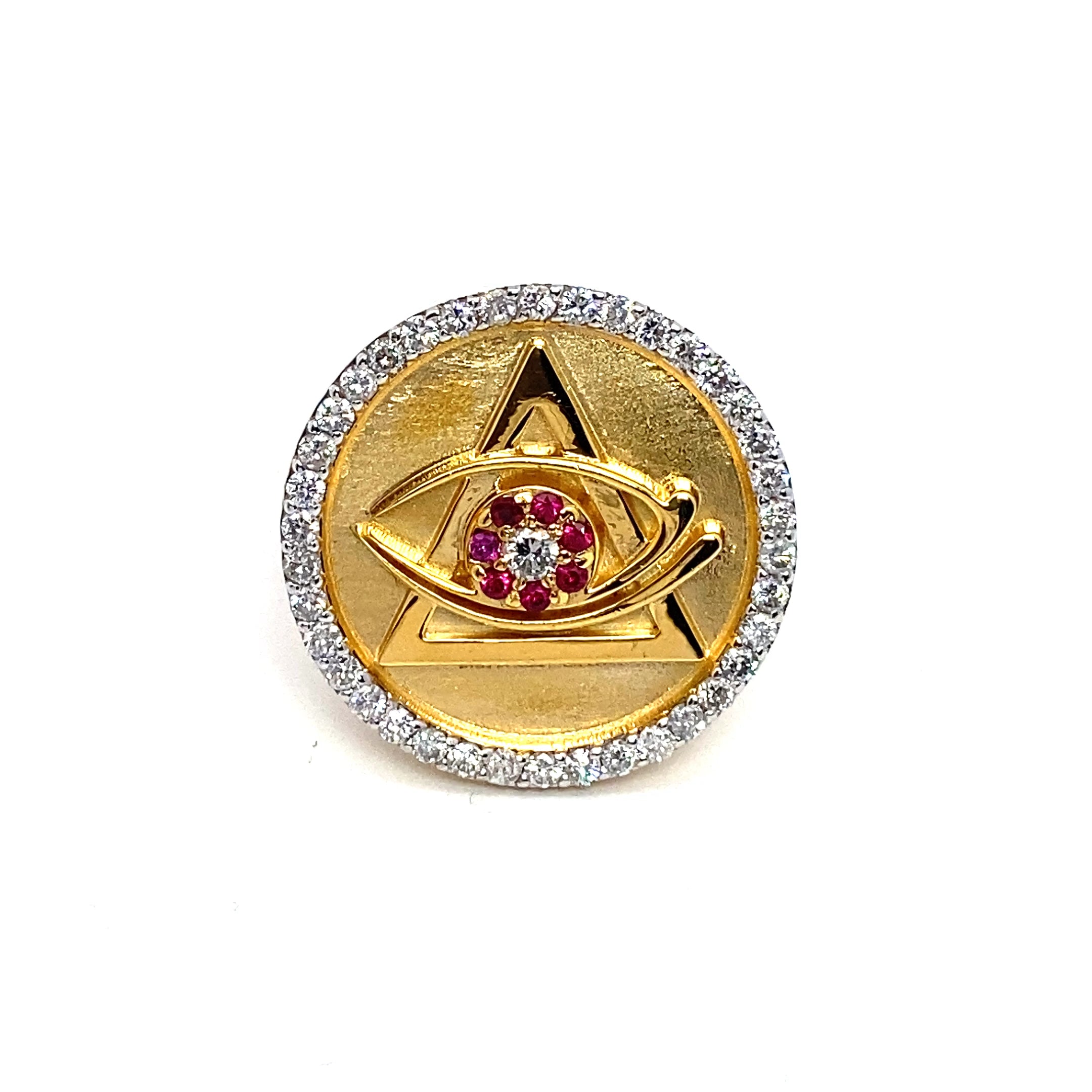 10K – Illuminati Style Diamond Ring Size 12.5