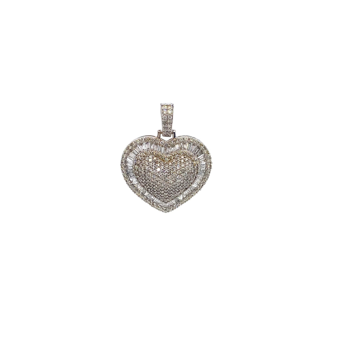 Baguette Heart Pendant