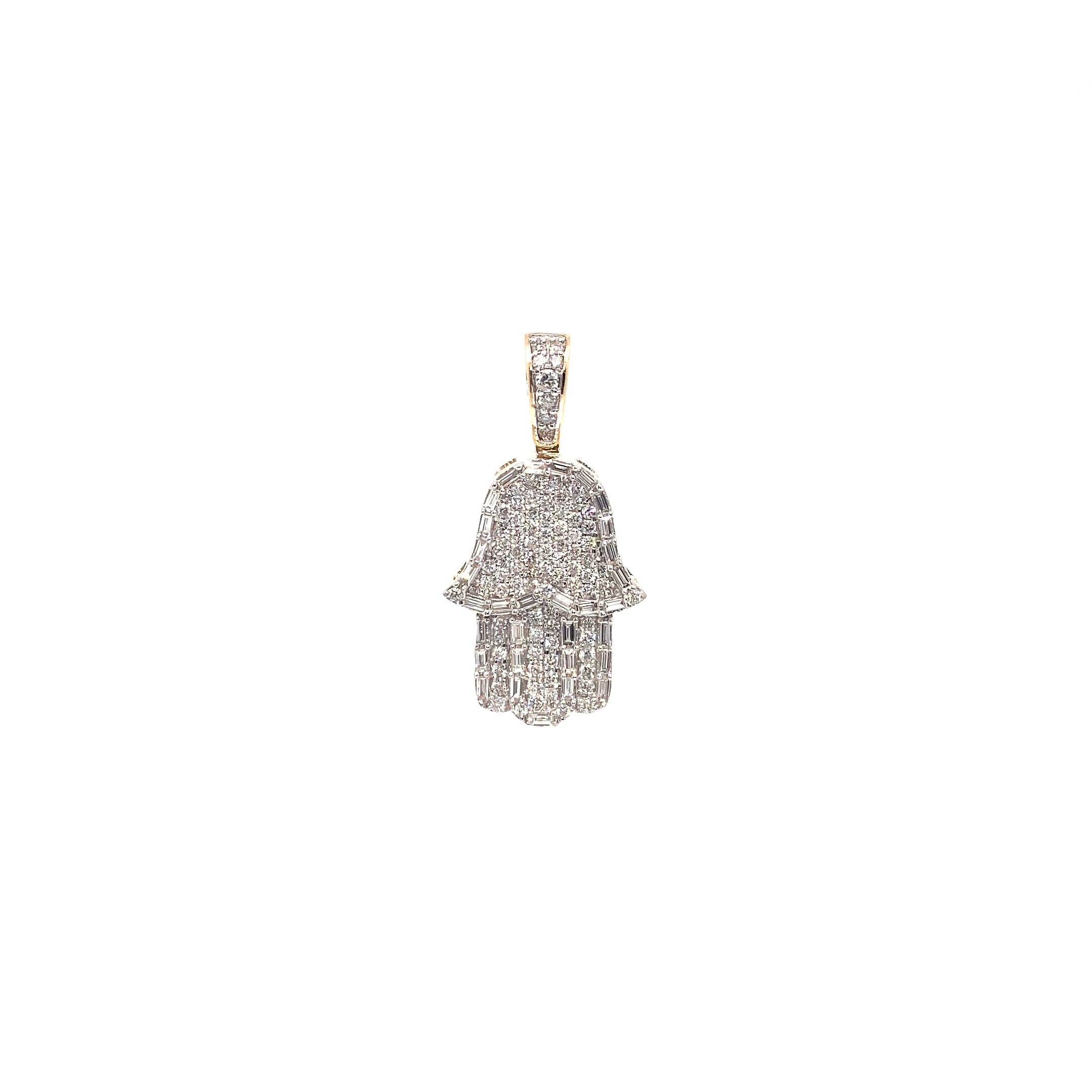 Baguette Hamsa Pendant