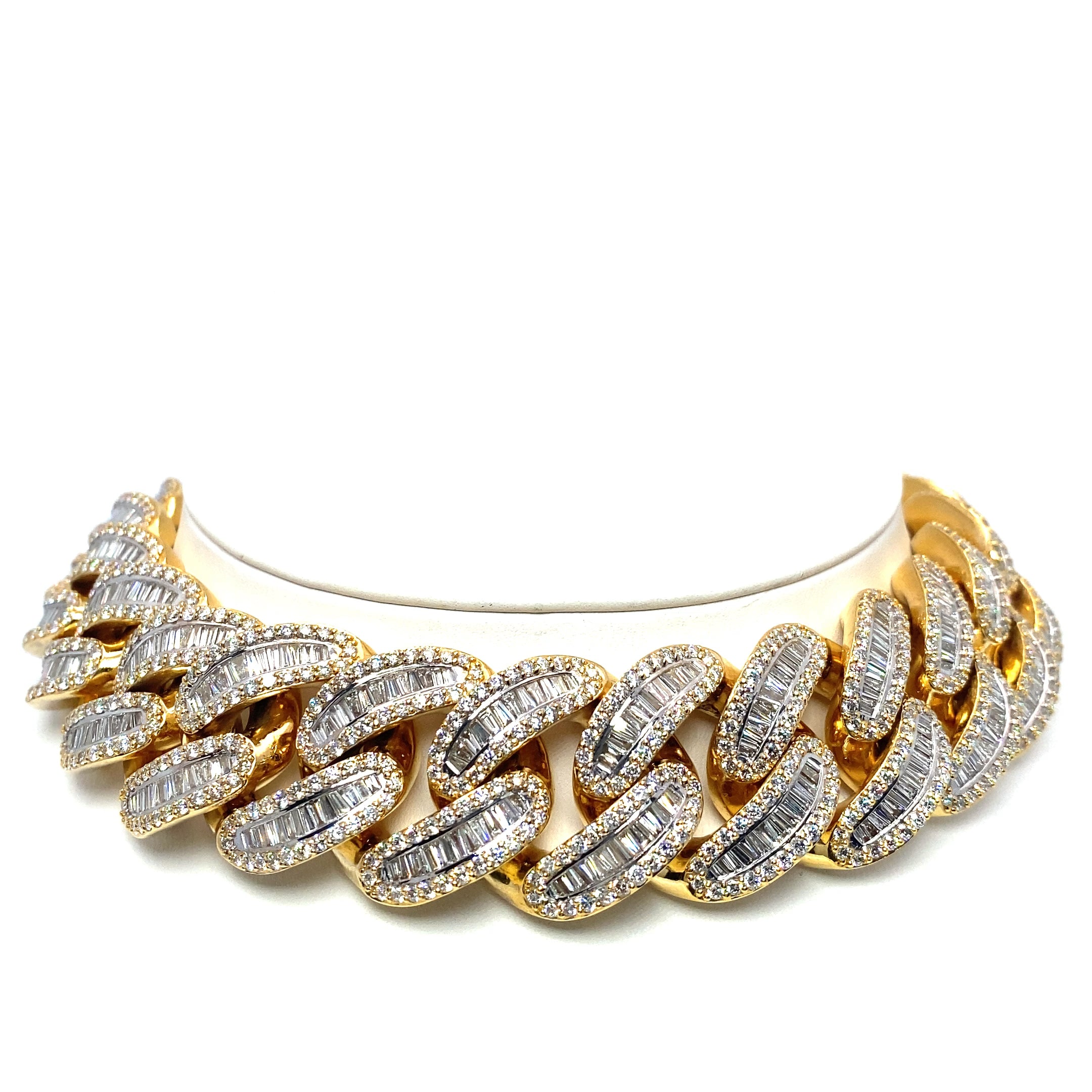 10K Yellow Gold Baguette Miami Cuban