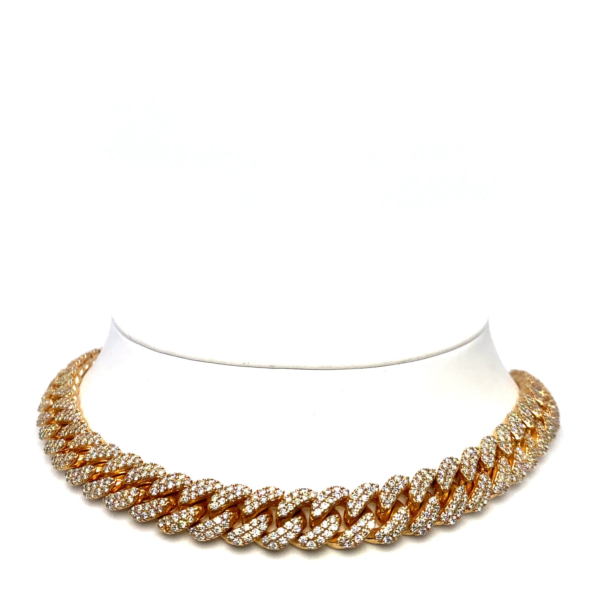10K 177.4 gr 22 Inch Diamond Cuban Chain