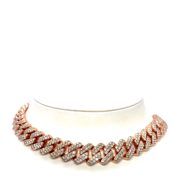 10K 212gr 22 Inch Diamond Cuban Chain