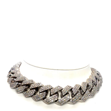 10K 423.7 gr 19 Inch Diamond Cuban Chain
