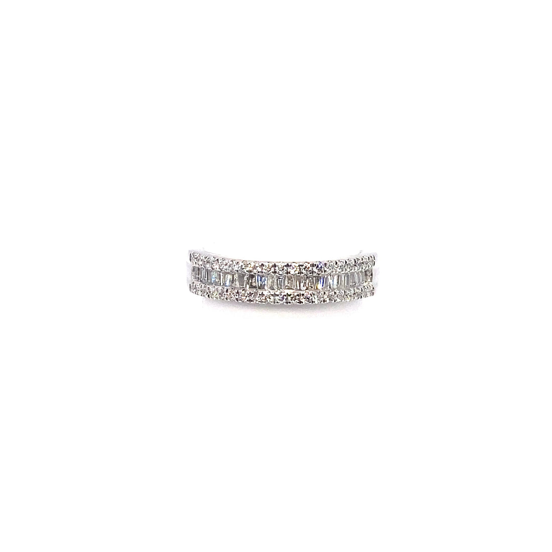 10K Baguette Channel Set Diamond Ring
