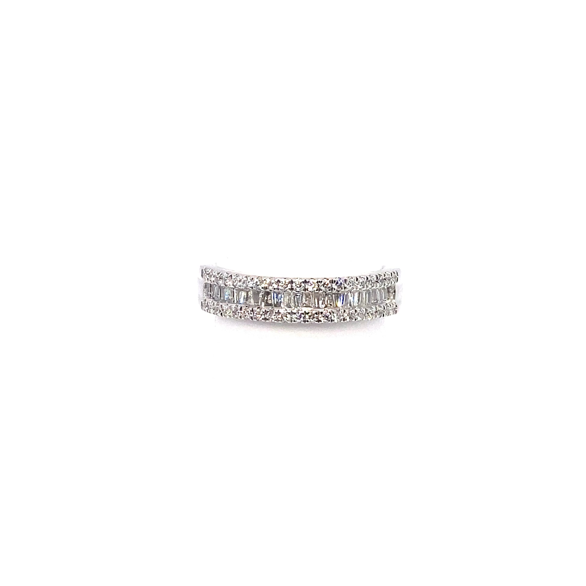 10K Baguette Channel Set Diamond Ring