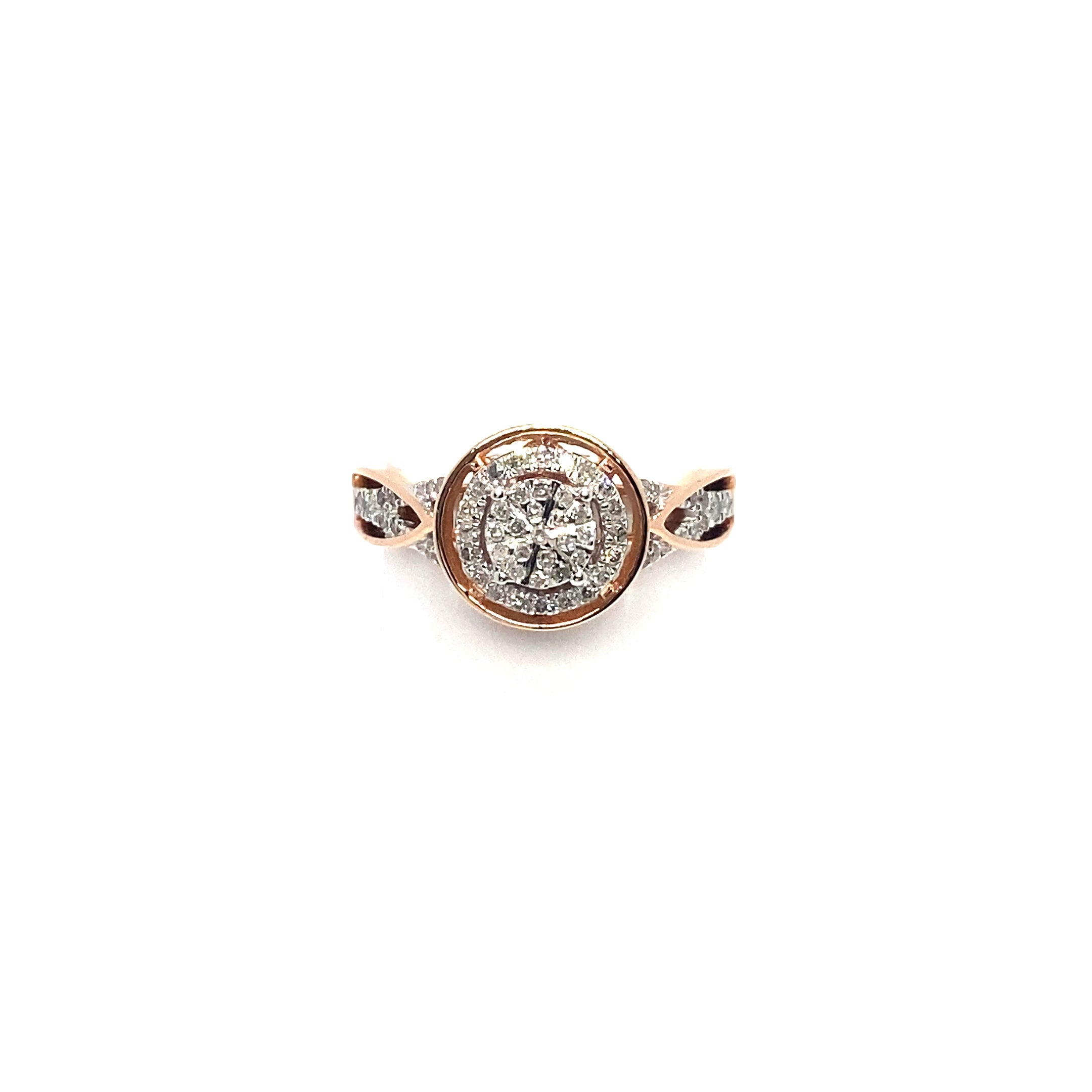 10K Cluster Diamond Ring