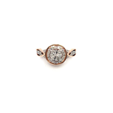 10K Cluster Diamond Ring