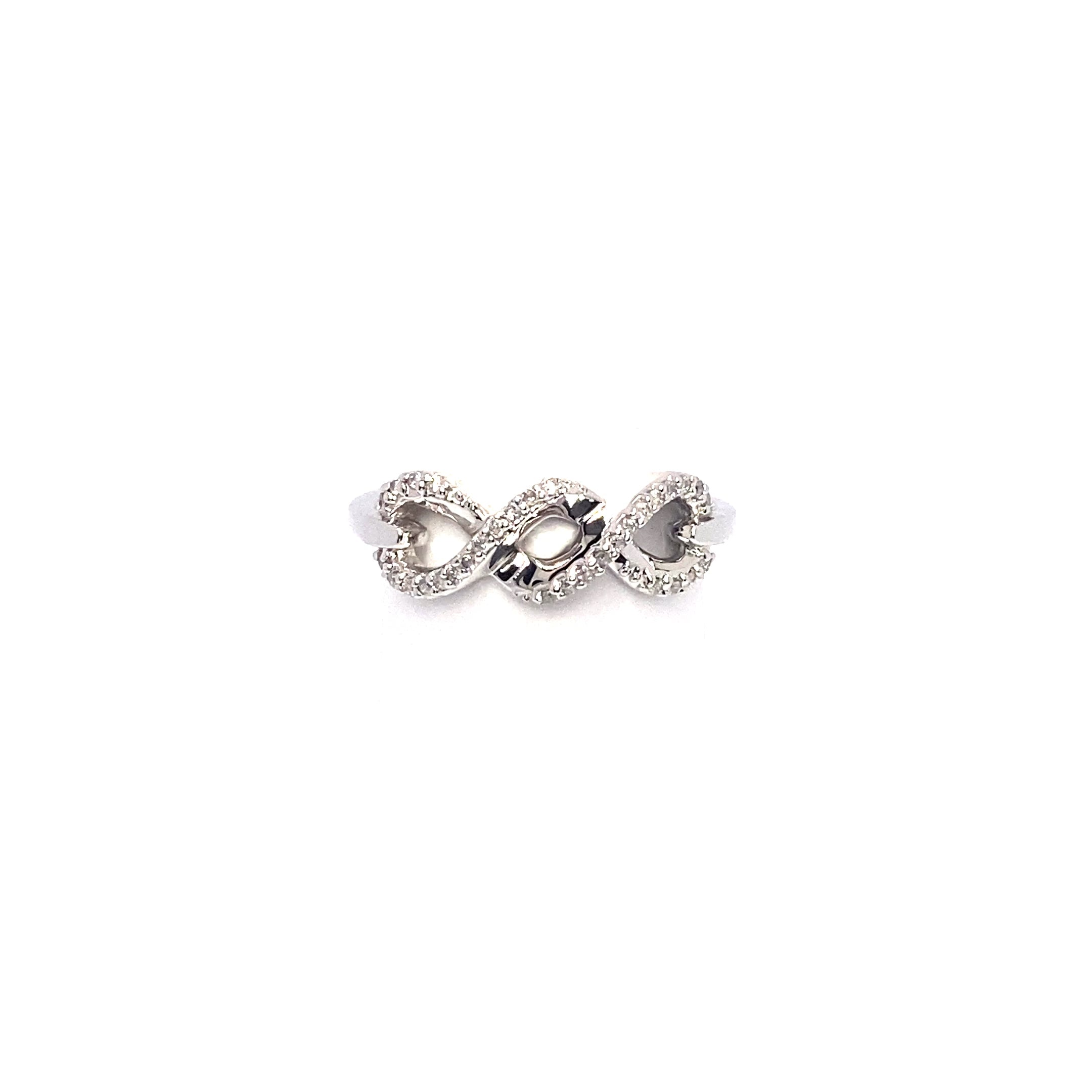 10K Infinity Diamond Ring