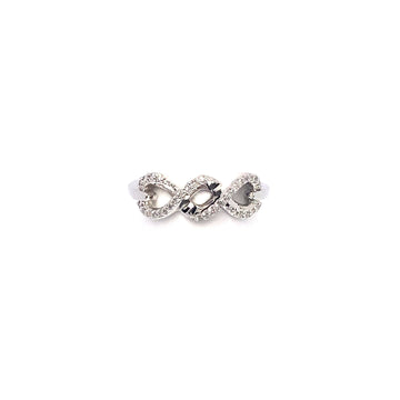10K Infinity Diamond Ring