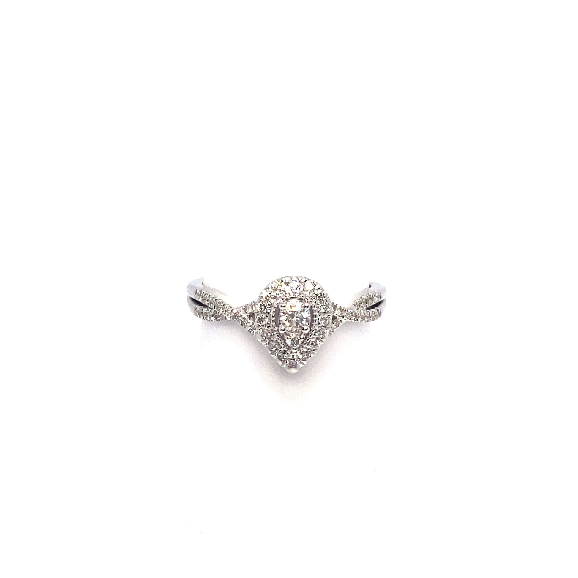 10K Pear Style Diamond Ring