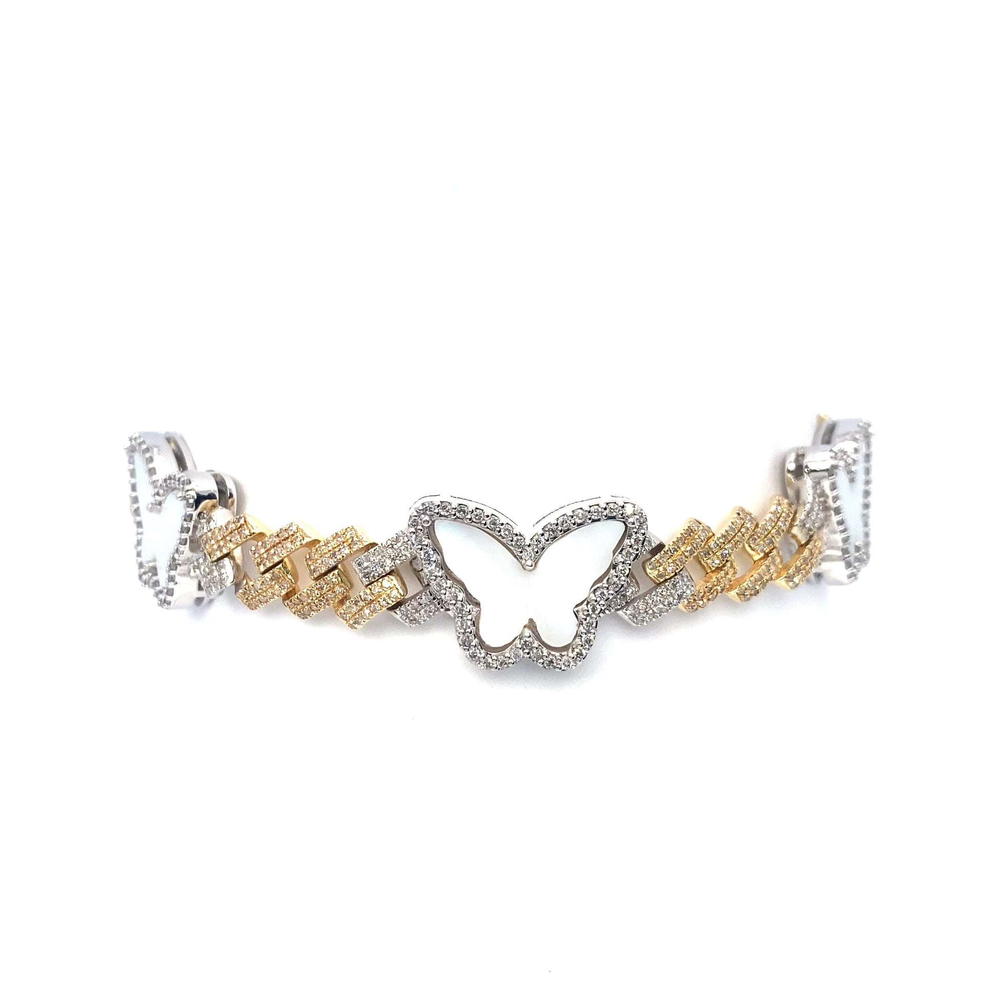 10K Woman’s Butterfly Charm Bracelets