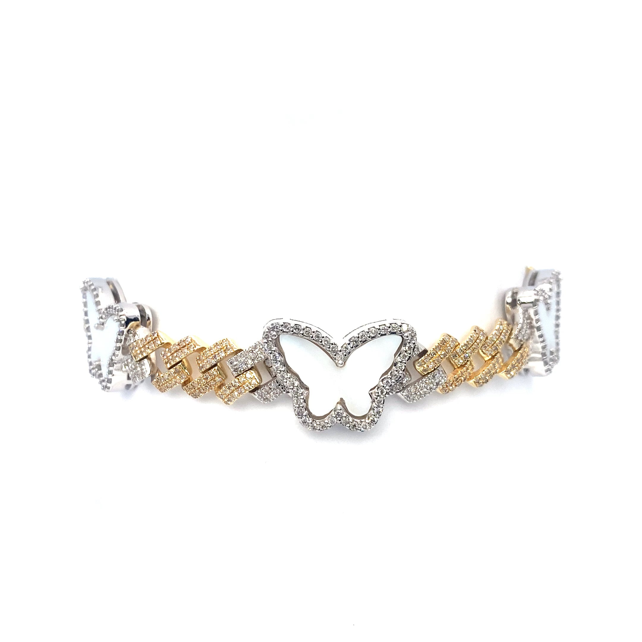 10K Woman’s Butterfly Charm Bracelets