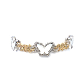 10K Woman’s Butterfly Charm Bracelets