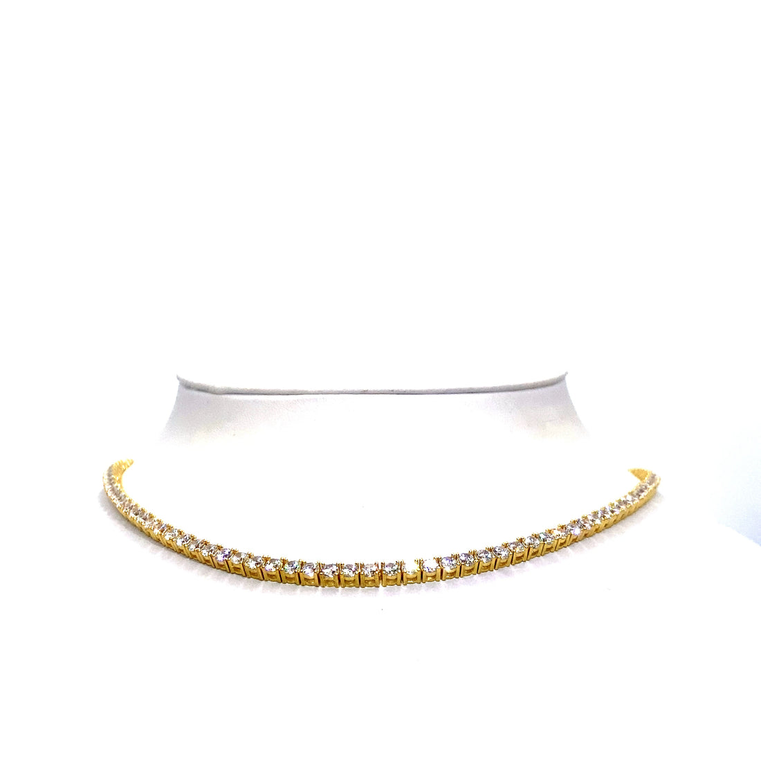 22 Inch 3 mm Tennis Chain SI 1 (Silver/Gold Plated)