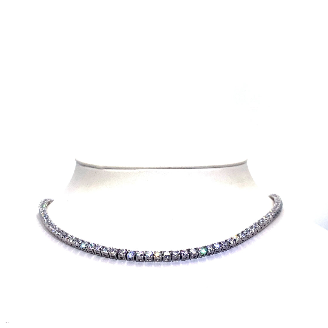 22 Inch 3 mm Tennis Chain SI 1 (Silver/Rhodium)