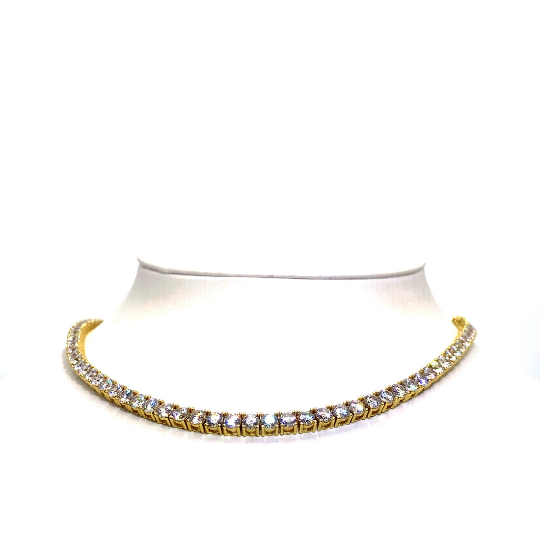22 Inch 4 mm Tennis Chain SI 1 (Silver/Gold Plated)