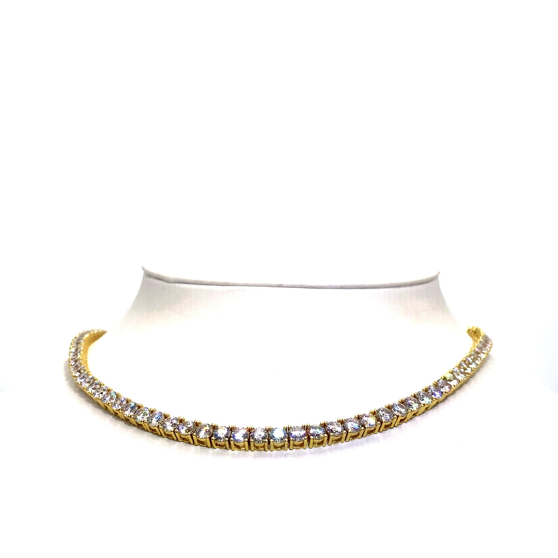 22 Inch 4 mm Tennis Chain SI 1 (Silver/Gold Plated)