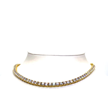 22 Inch 4 mm Tennis Chain SI 1 (Silver/Gold Plated)