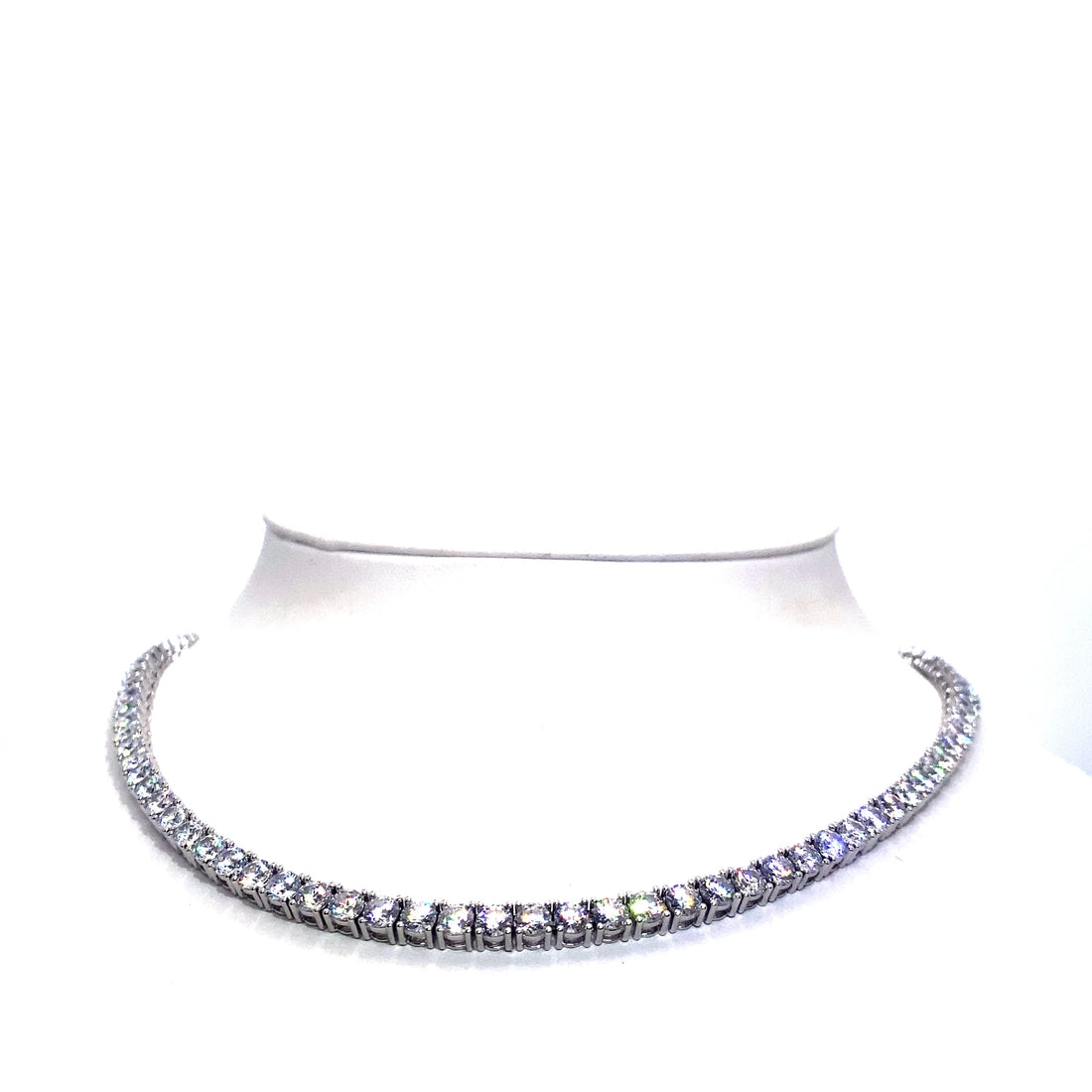 22 Inch 4 mm Tennis Chain SI 1 (Silver/Rhodium)