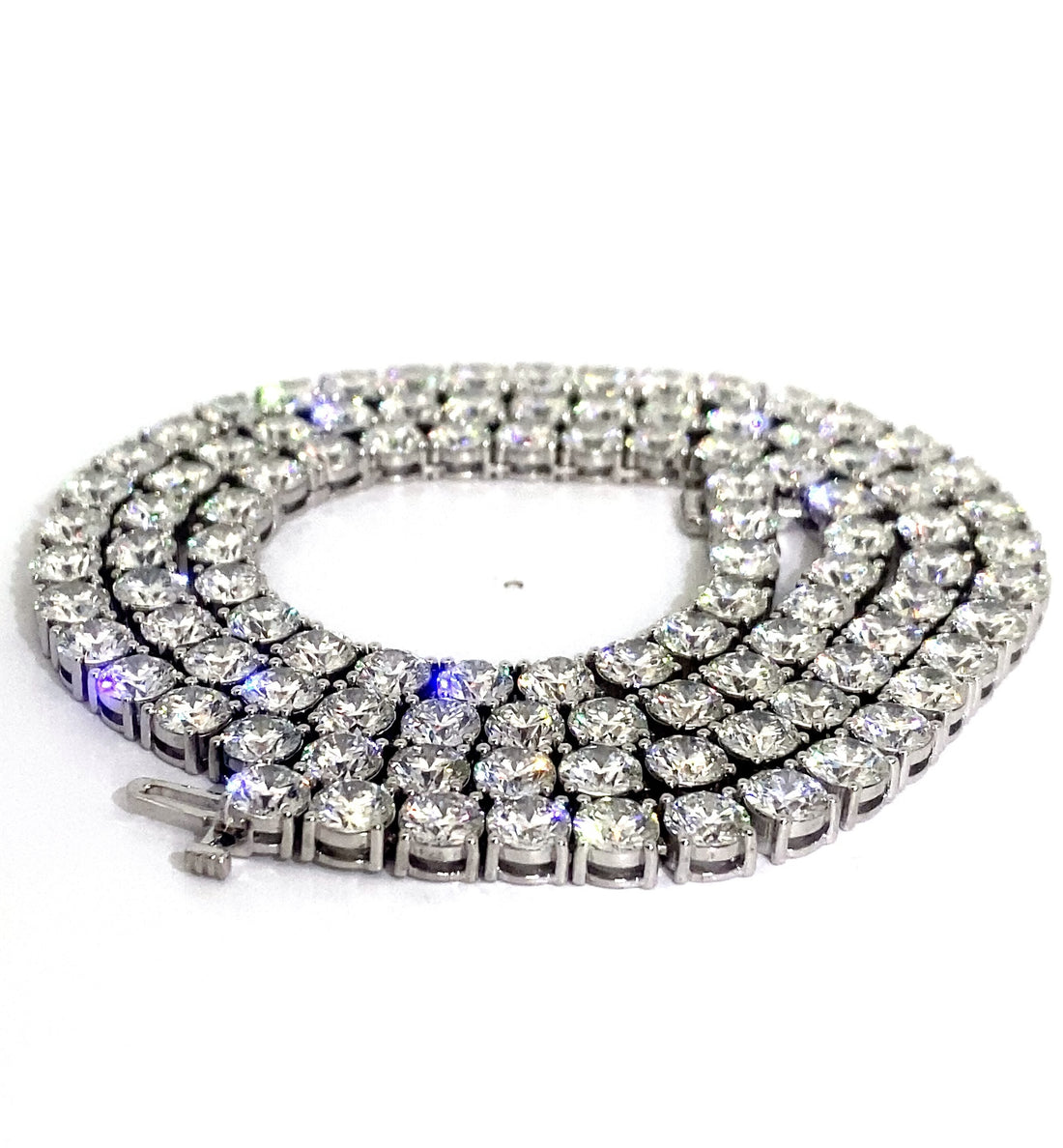 Unisex 50 Pointer Diamond Tennis Chain (Size 22 Inches)