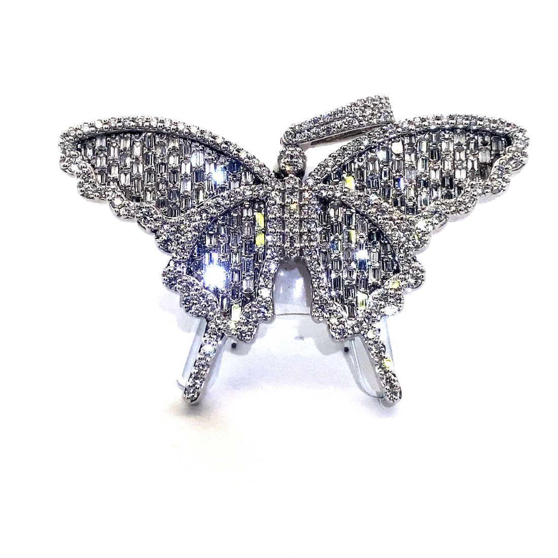 Large Emerald Butterfly Pendant