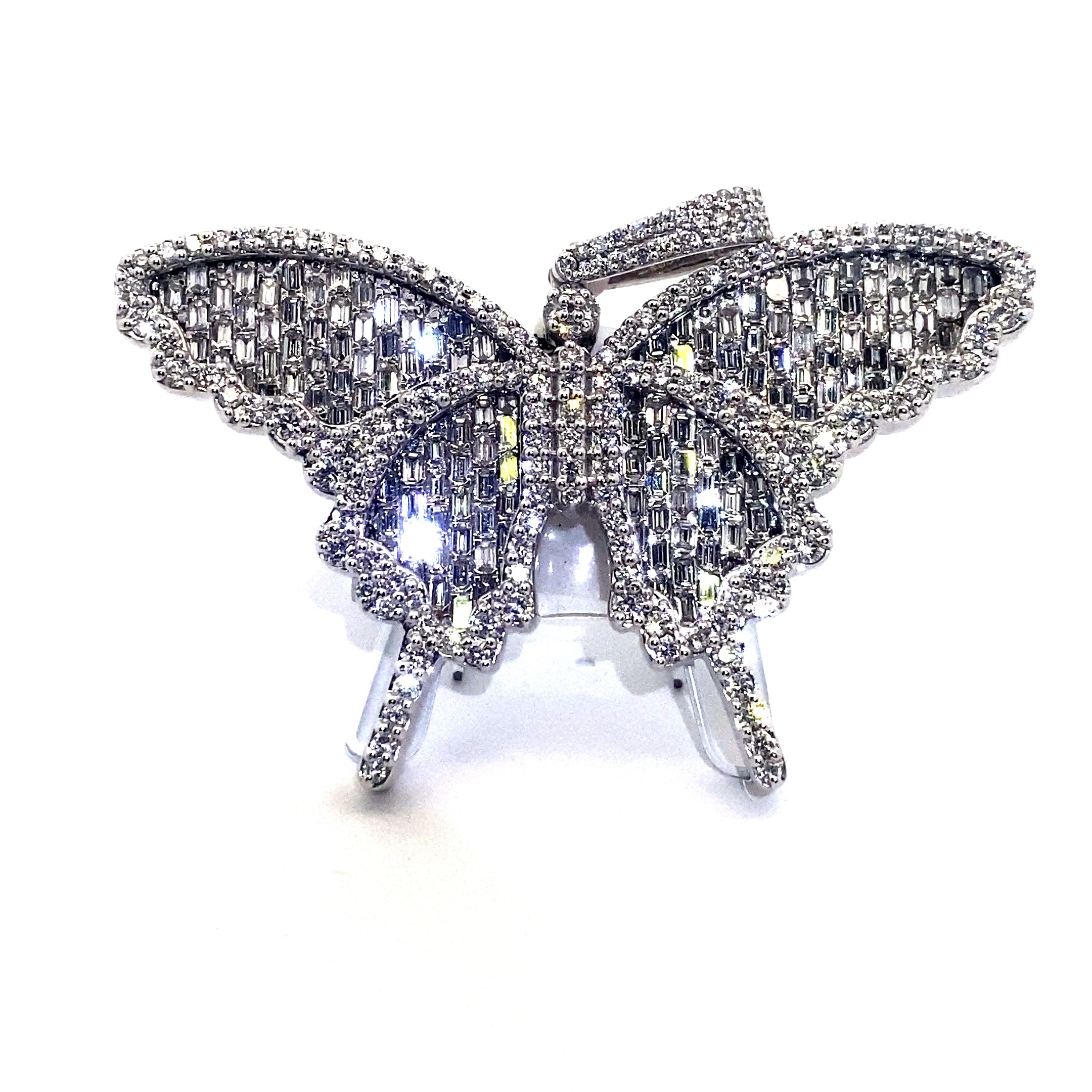 Large Emerald Butterfly Pendant