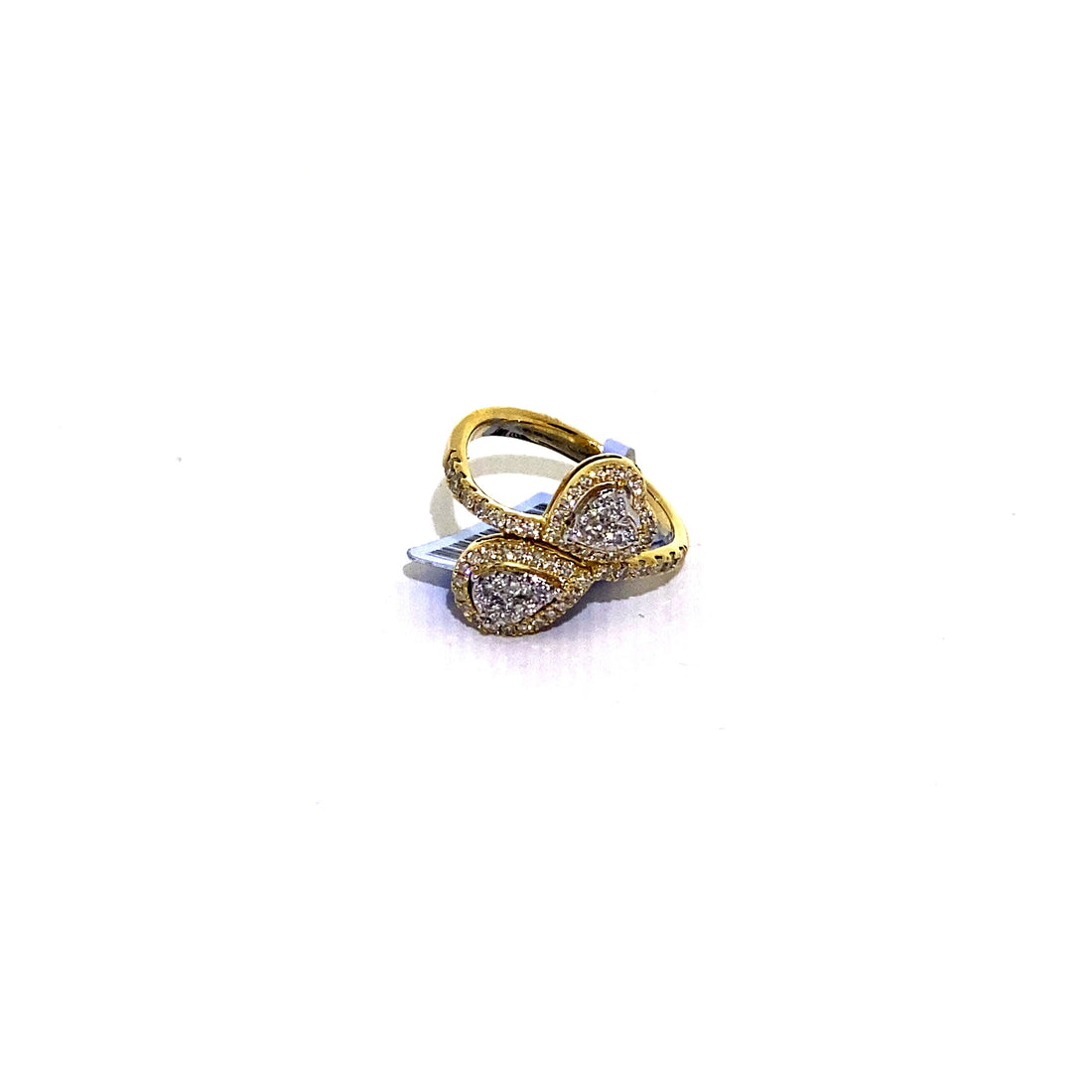 Women’s Double Heart Diamond Ring (Size 6)
