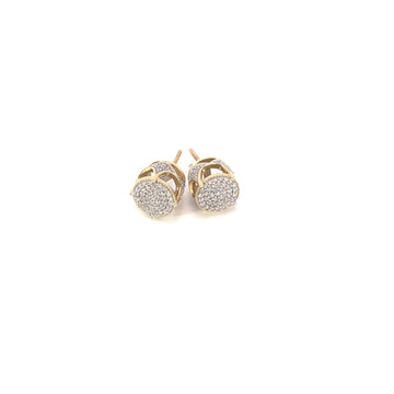 10K Yellow Gold Diamond Earrings